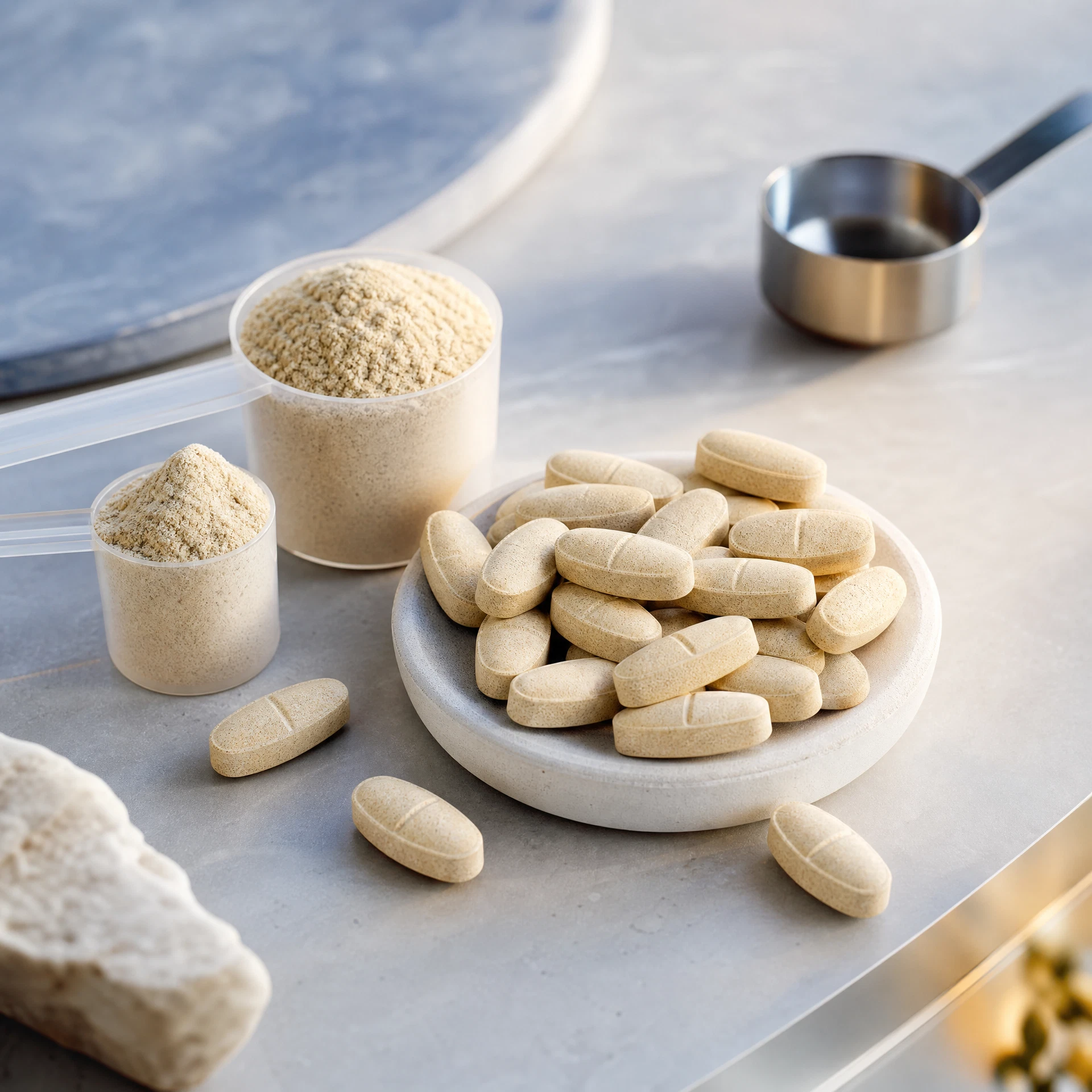 Tablet supplement manufacturing